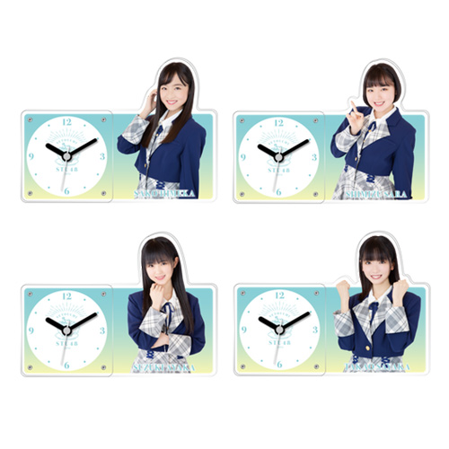 STU48 個別アクリル時計