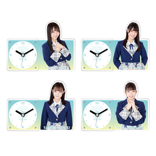 STU48 個別アクリル時計