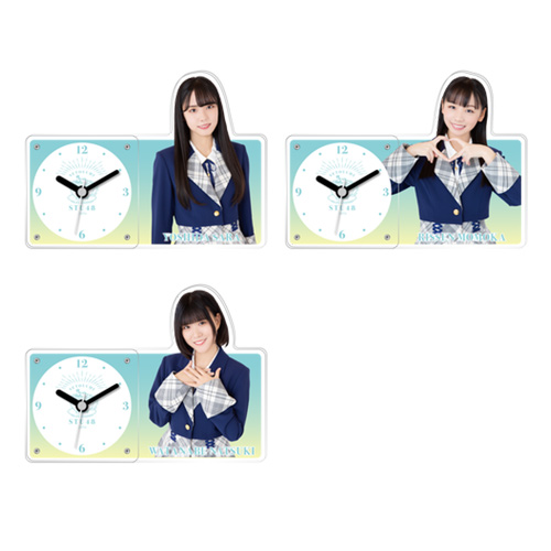 STU48 個別アクリル時計