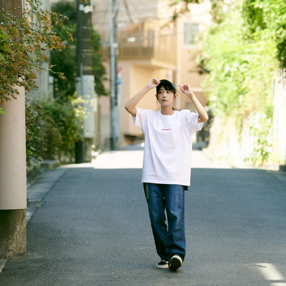 Logo T-Shirts Pink [White]