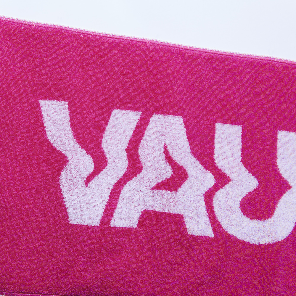 Logo Jacquard Towel [Pink×White]