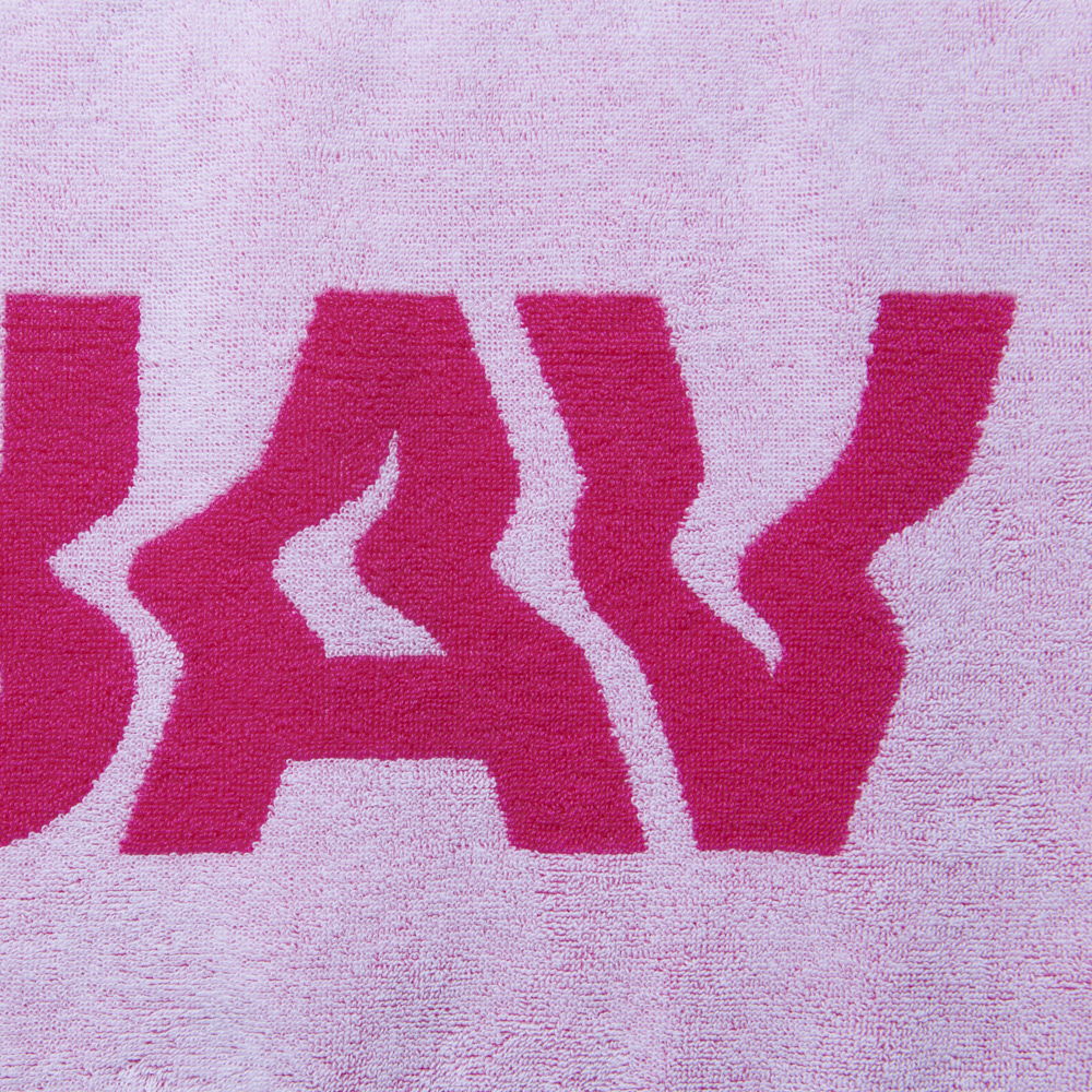 Logo Jacquard Towel [Pink×White]