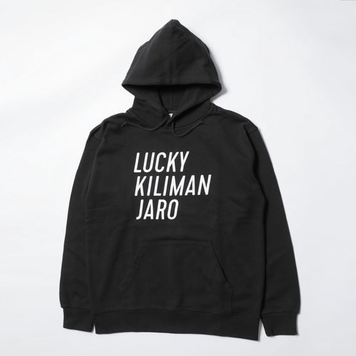 【Lucky Kilimanjaro】LK TYPOGRAPHY パーカー(ブラック)