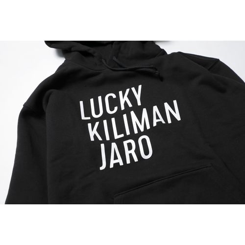 【Lucky Kilimanjaro】LK TYPOGRAPHY パーカー(ブラック)