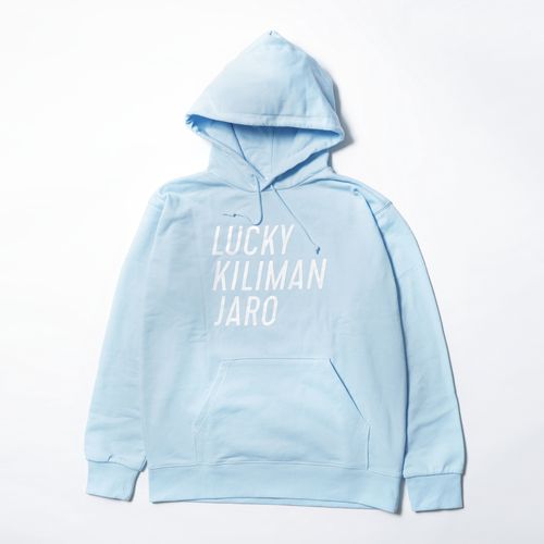 【Lucky Kilimanjaro】LK TYPOGRAPHY パーカー(ライトブルー)