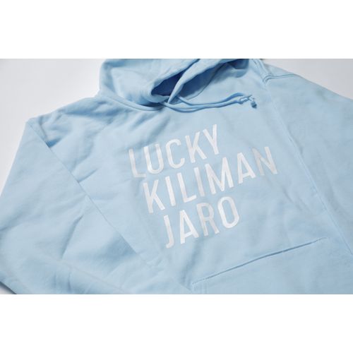 【Lucky Kilimanjaro】LK TYPOGRAPHY パーカー(ライトブルー)