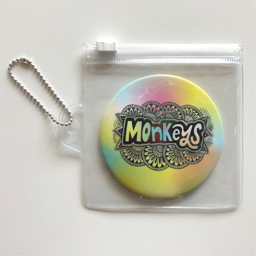 Monkeys コンパクト缶ミラー