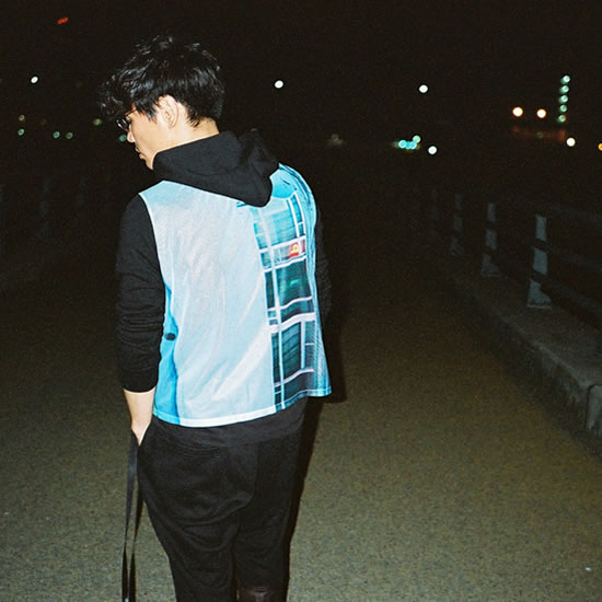 NF07 PHOTO MESH PARKA(black)