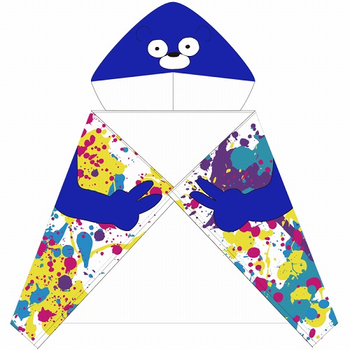 2018年夏フェス　ブルベアフード付きタオル