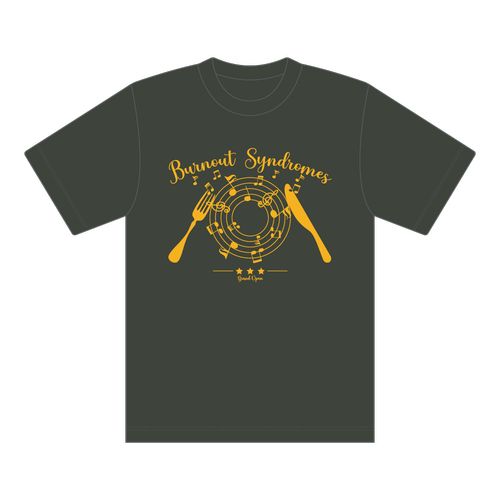 【BURNOUT SYNDROMES】注文の多い料理店グランドオープン　Tシャツ/チャコール