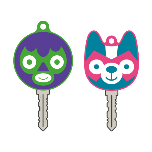 ファンキーマン&ファン太ーマン ラバーキーカバーセット