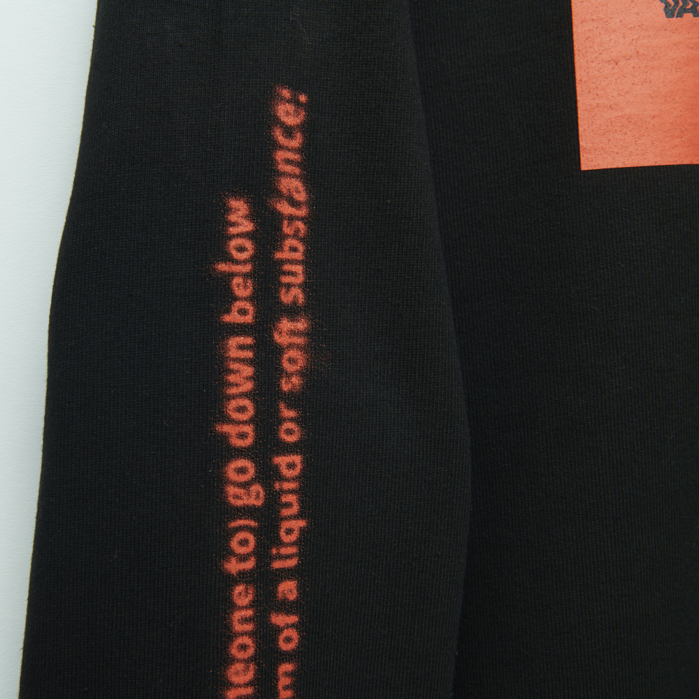 Long Sleeve Light Sweatshirts“Sink”[Black]