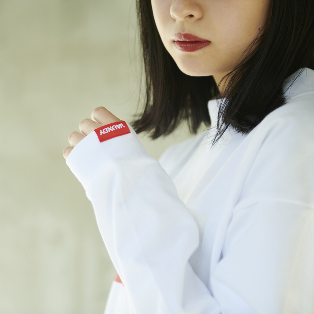 Long Sleeve Light Sweatshirts“Sink”[White]