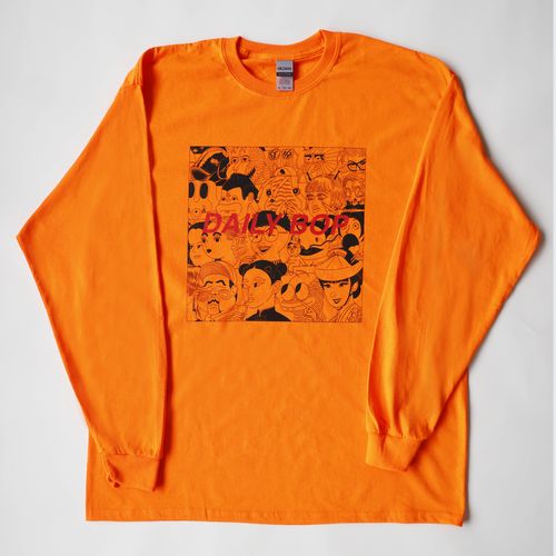 【Lucky Kilimanjaro】DAILY BOP ロンT　オレンジ