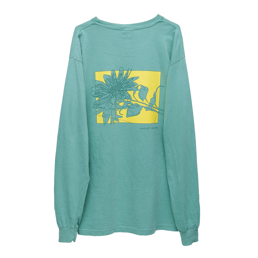 Long Sleeve T-shirts“Hanauranai”[Green]