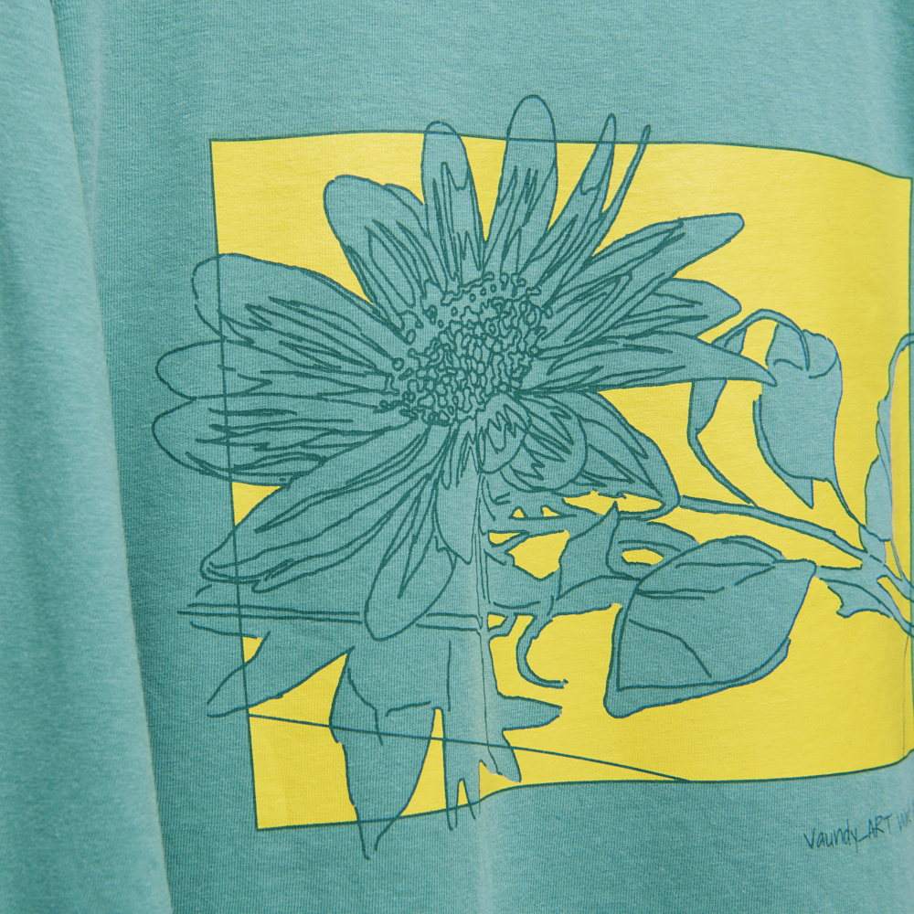 Long Sleeve T-shirts“Hanauranai”[Green]