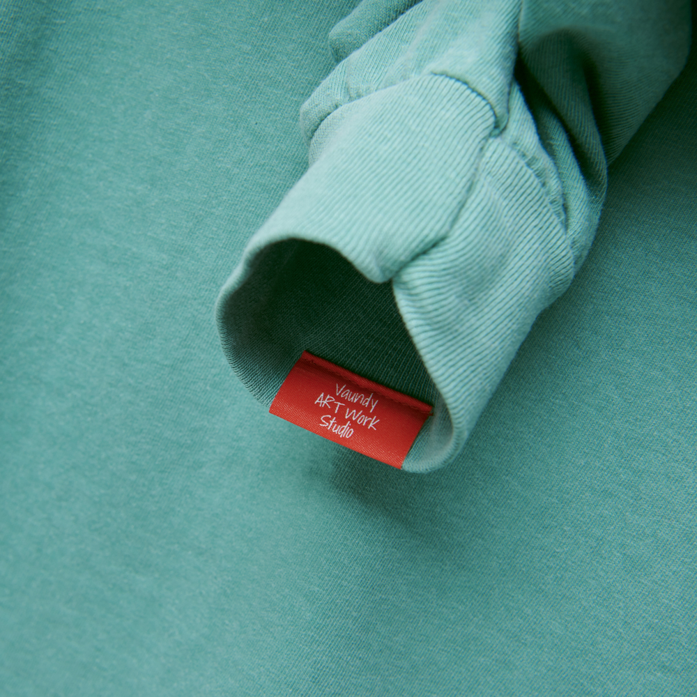 Long Sleeve T-shirts“Hanauranai”[Green]