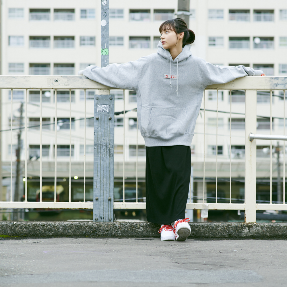Logo Hoodie “HINODE”[Gray]