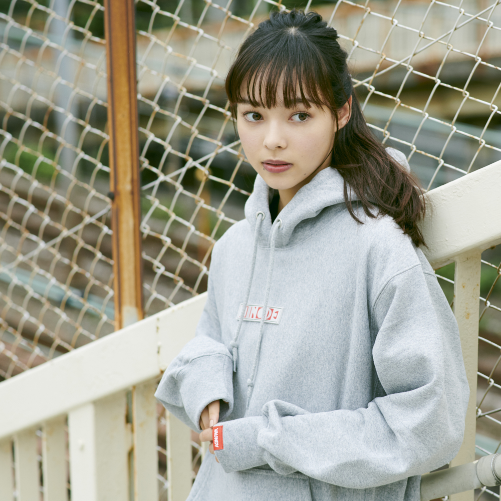 Logo Hoodie “HINODE”[Gray]