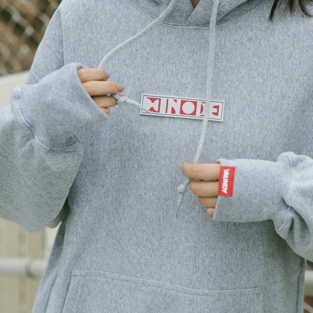Logo Hoodie “HINODE”[Gray]