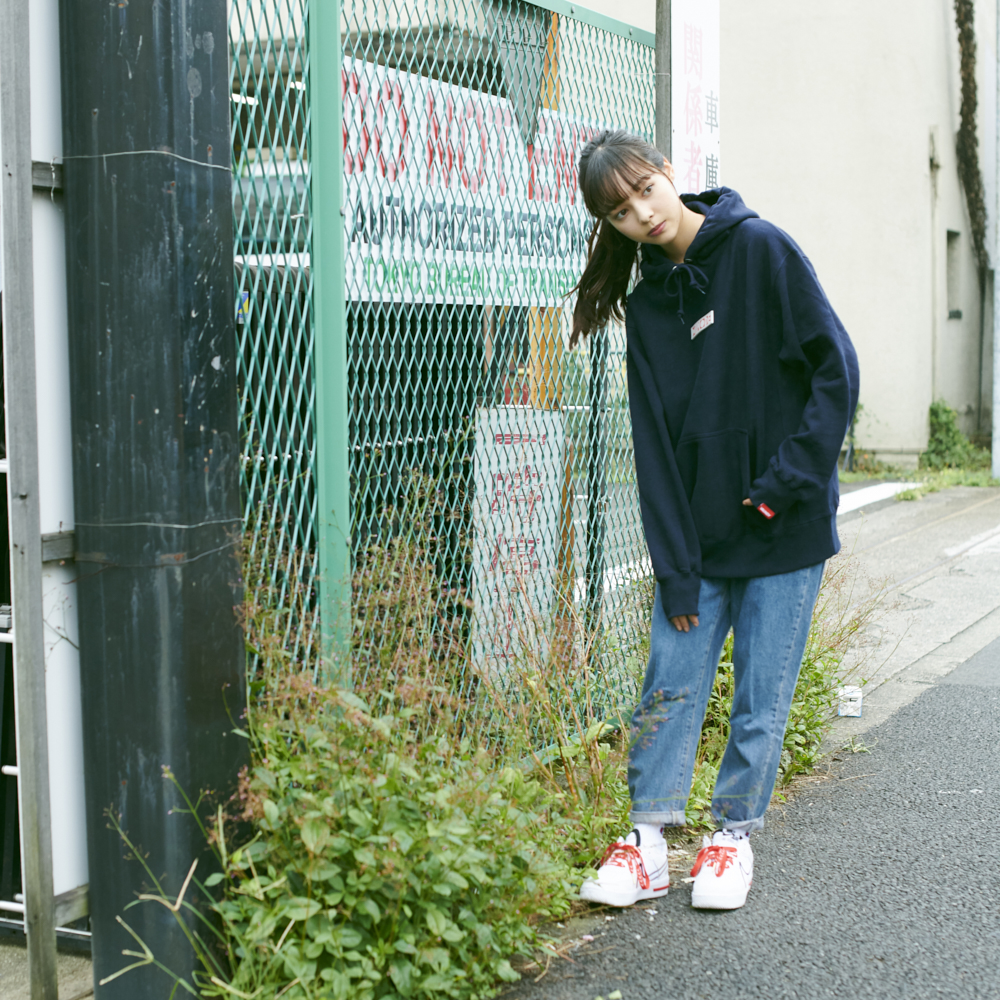 Logo Hoodie “HINODE”[Navy]