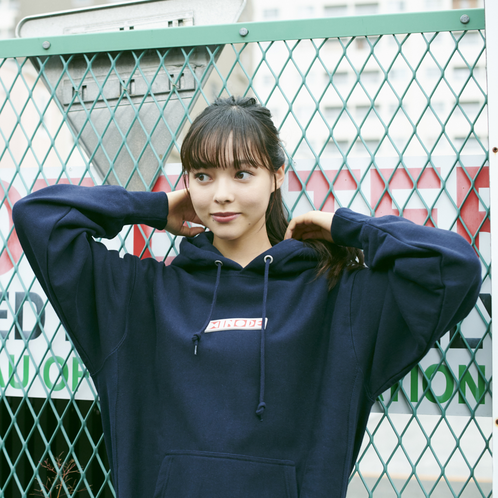Logo Hoodie “HINODE”[Navy]