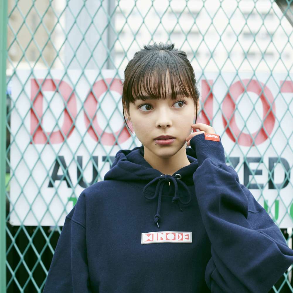 Logo Hoodie “HINODE”[Navy]