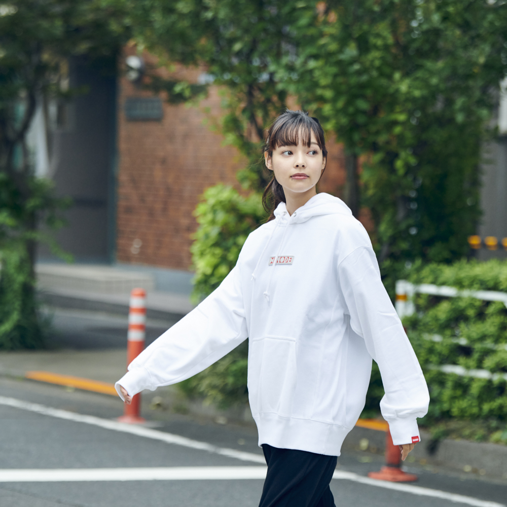 Logo Hoodie “HINODE”[White]