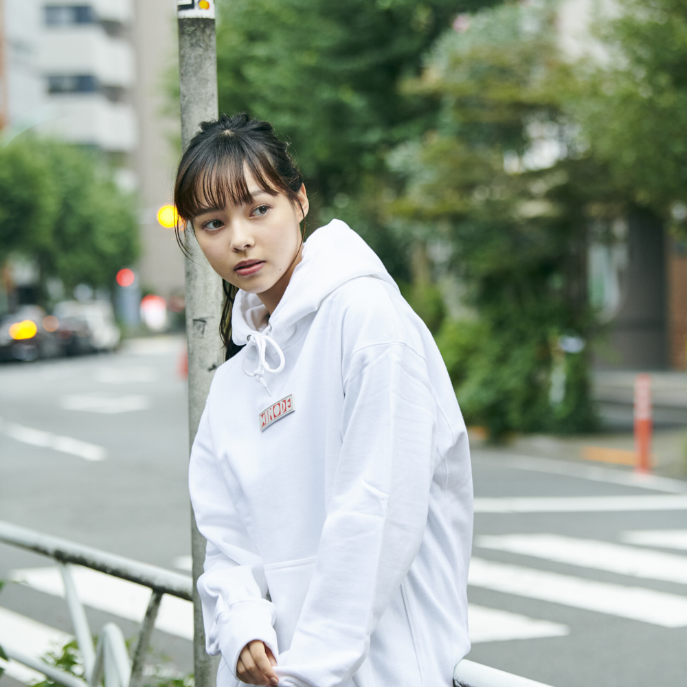 Logo Hoodie “HINODE”[White]