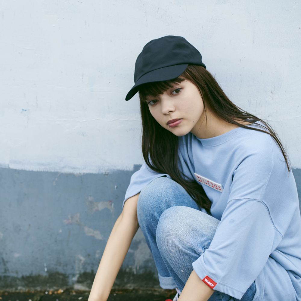 Logo T-shirts“HINODE”[Acid Blue]