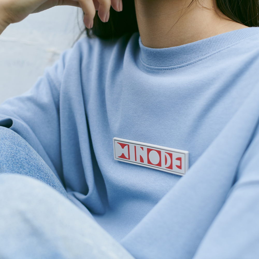 Logo T-shirts“HINODE”[Acid Blue]
