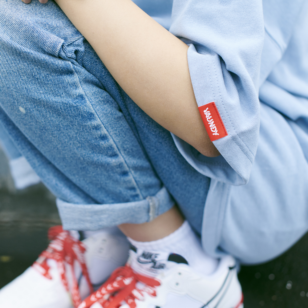 Logo T-shirts“HINODE”[Acid Blue]