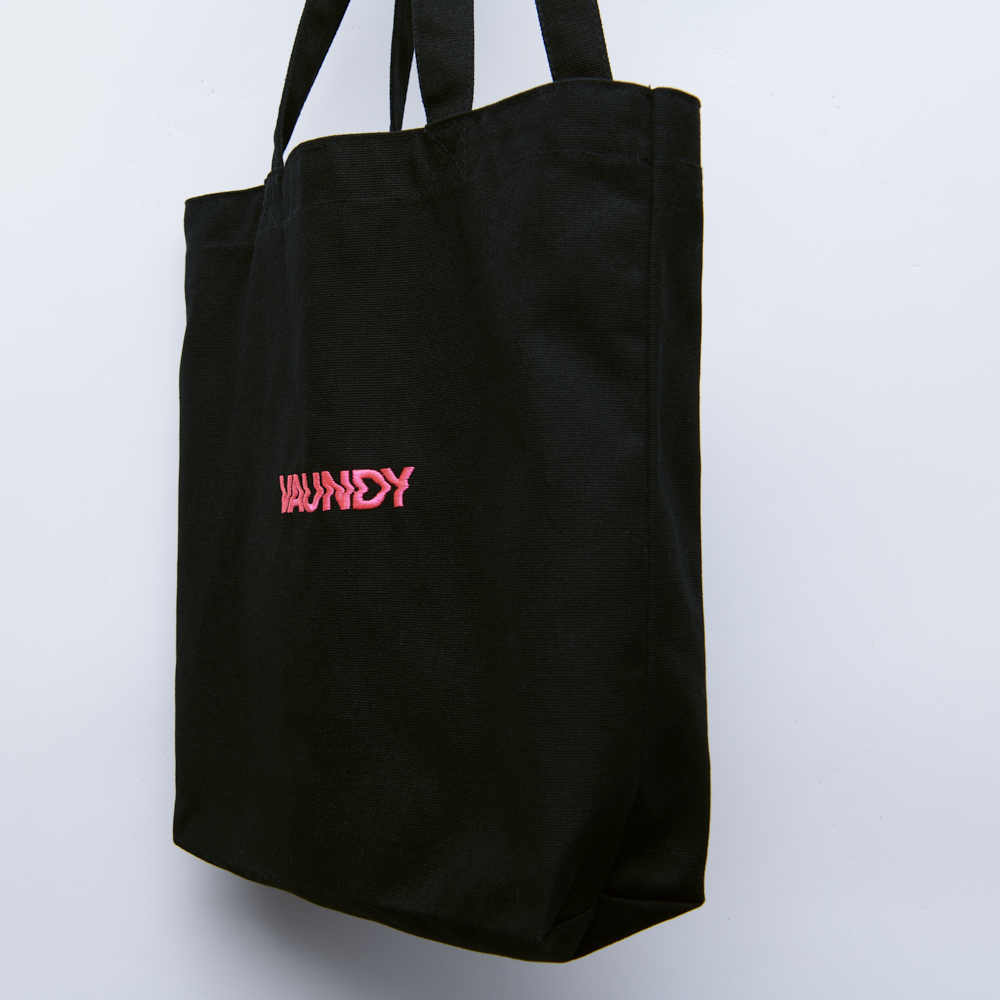 商品詳細ページ | Vaundy ONLINE STORE | Logo Tote bag [Black x Pink]