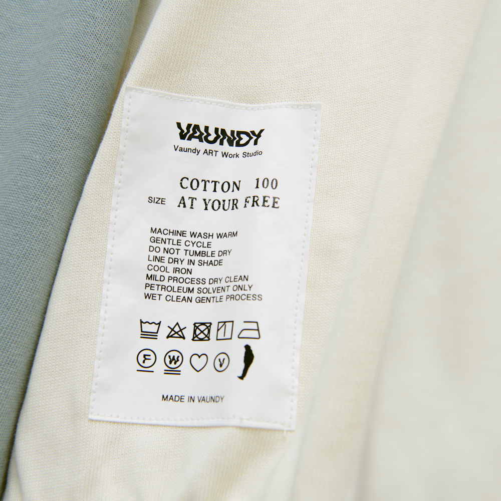 【Limited】Long Sleeve Polo Shirts [Natural x Blue Gray]