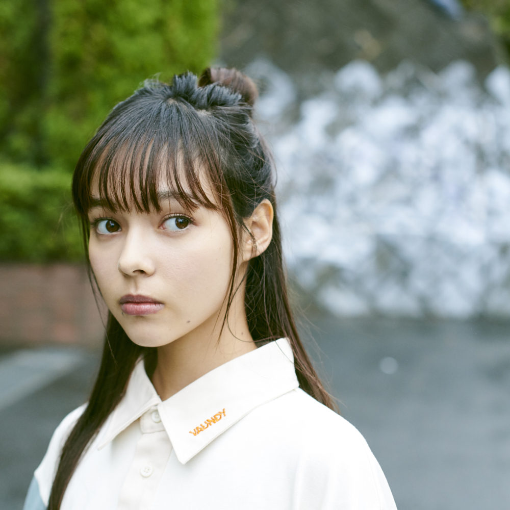 【Limited】Long Sleeve Polo Shirts [Natural x Blue Gray]