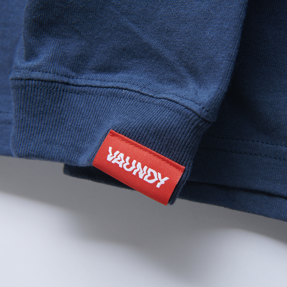 Long Sleeve T-shirts“NIDONE”[Denim]