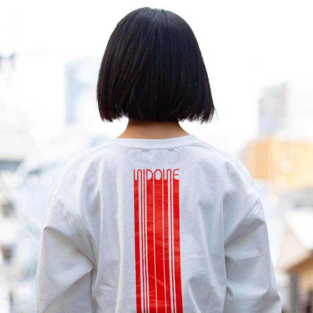 Long Sleeve T-shirts“NIDONE”[Natural]