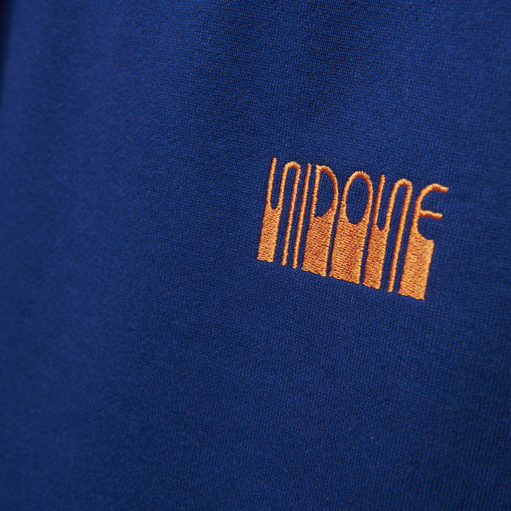 Logo Sweat Bottoms“NIDONE”[Navy×Orange]