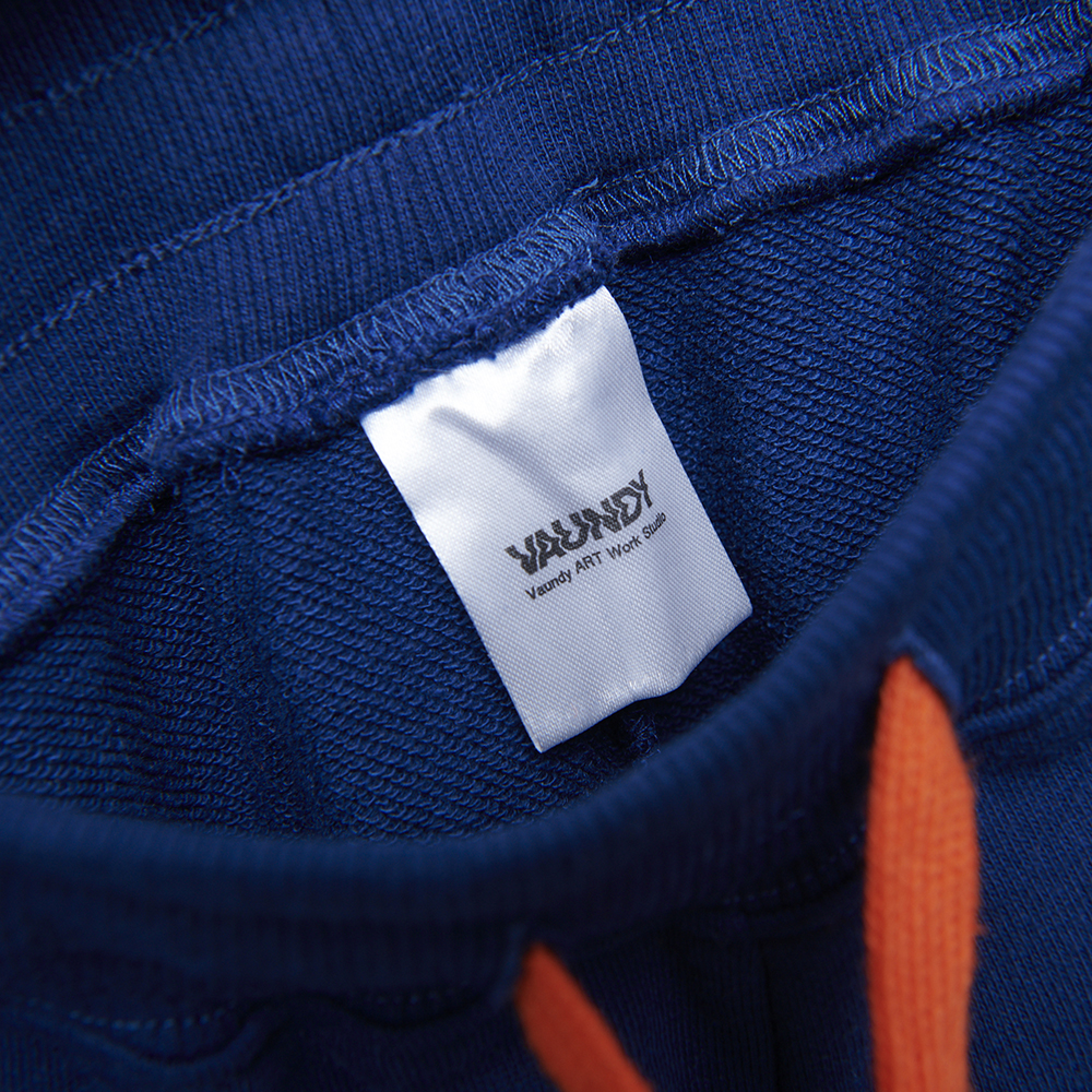 Logo Sweat Bottoms“NIDONE”[Navy×Orange]