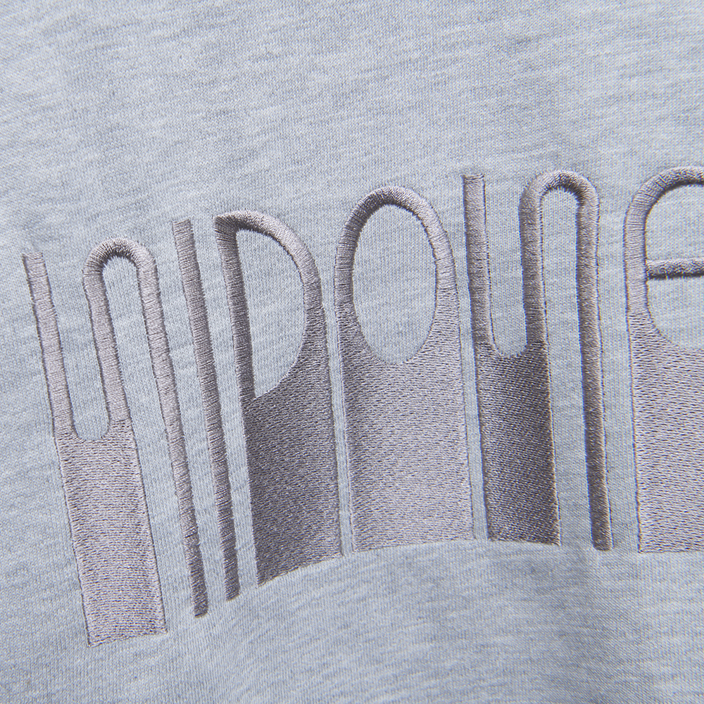 Logo Sweat Tops“NIDONE”[Gray]