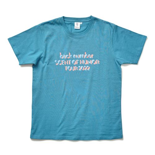 カラフル銀テープTシャツ/ブルー