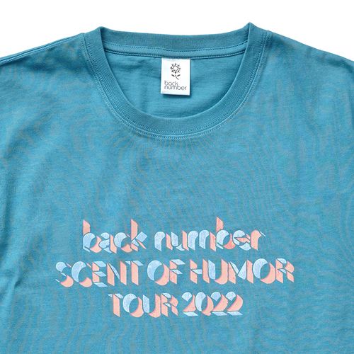 カラフル銀テープTシャツ/ブルー