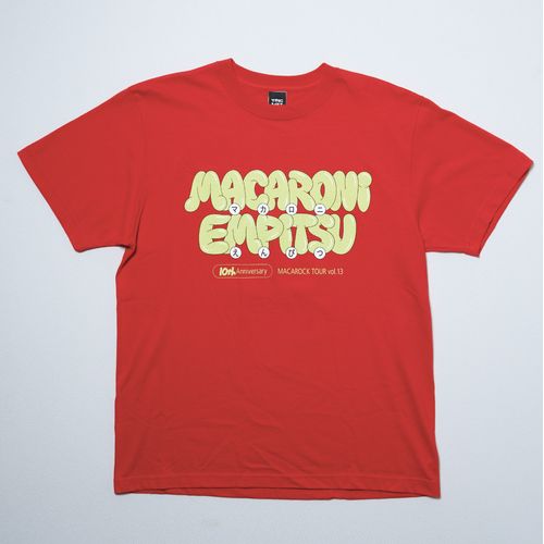 花風船とバルーンロゴのTシャツ/レッド