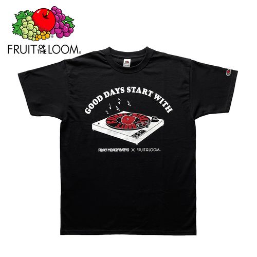 FUNKY MONKEY BΛBY’S × FRUIT OF THE LOOM T-shirt/BLK
