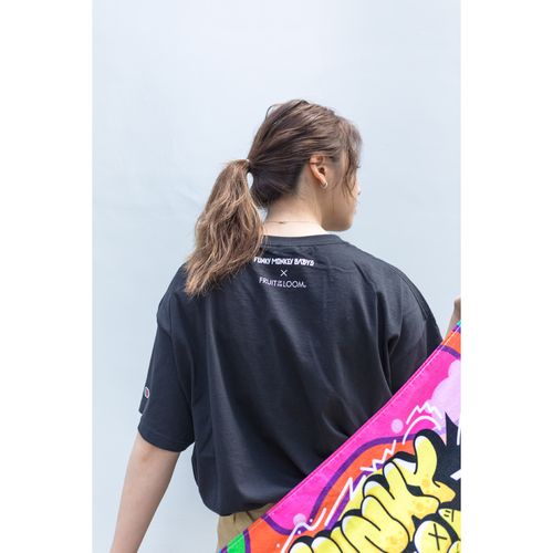 FUNKY MONKEY BΛBY’S × FRUIT OF THE LOOM T-shirt/BLK