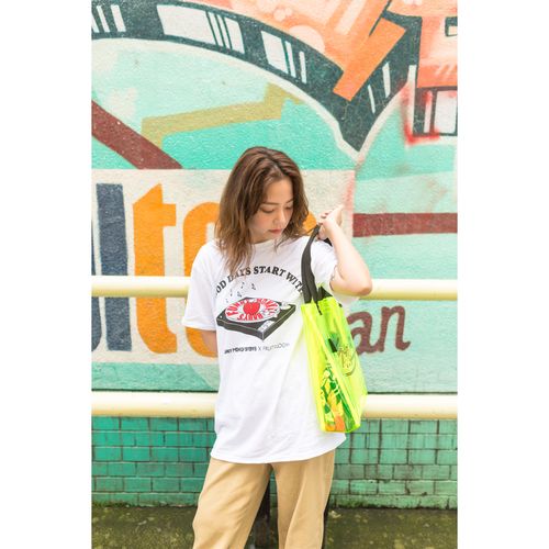 FUNKY MONKEY BΛBY’S × FRUIT OF THE LOOM T-shirt/WHT