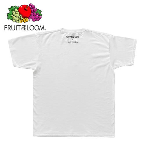 FUNKY MONKEY BΛBY’S × FRUIT OF THE LOOM T-shirt/WHT