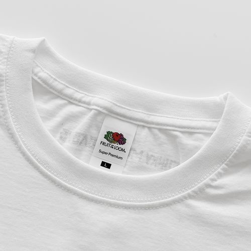 FUNKY MONKEY BΛBY’S × FRUIT OF THE LOOM T-shirt/WHT