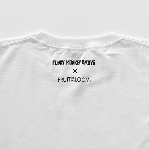 FUNKY MONKEY BΛBY’S × FRUIT OF THE LOOM T-shirt/WHT