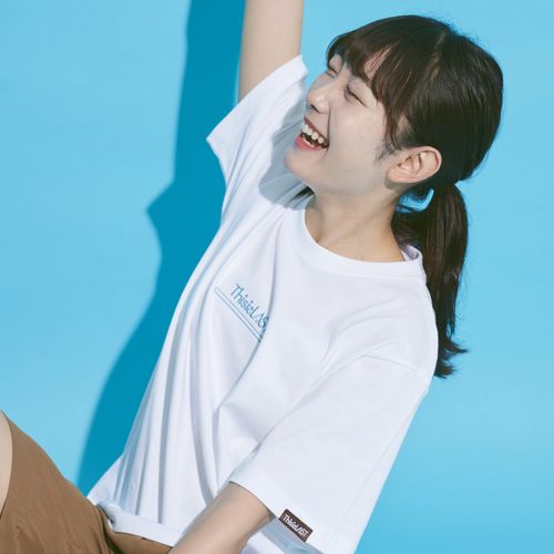 刺繍ロゴTシャツ [ホワイト]